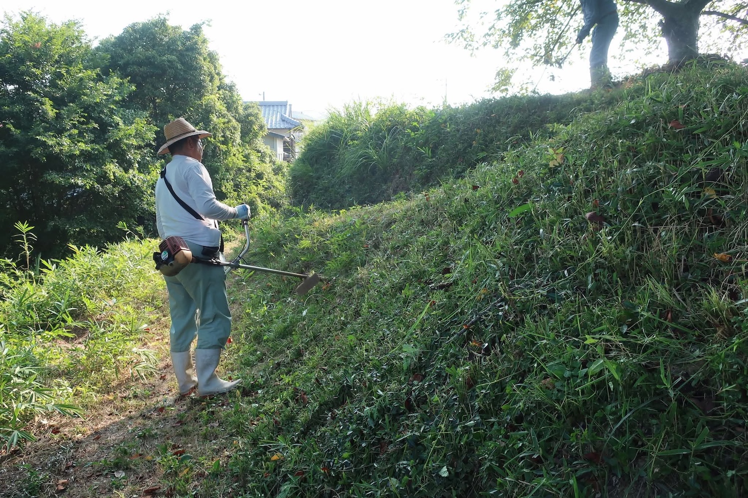 浦間茶臼山古墳草刈り作業